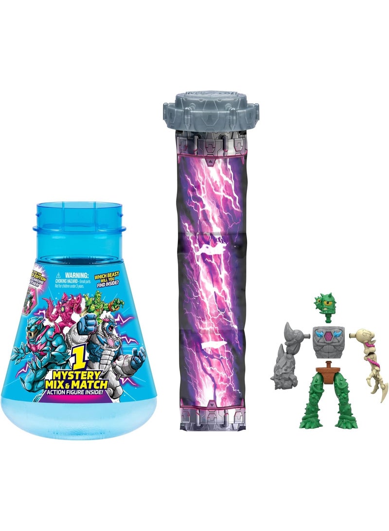 مستر بيست لاب حزمة Hybrids الفردية – شخصيات أكشن 4 بوصة قابلة للمزج والمطابقة، أكثر من 30 وحشًا قابلًا للجمع، ألعاب تمثيلية للأطفال، مجموعة دمى مصغرة - Image 2